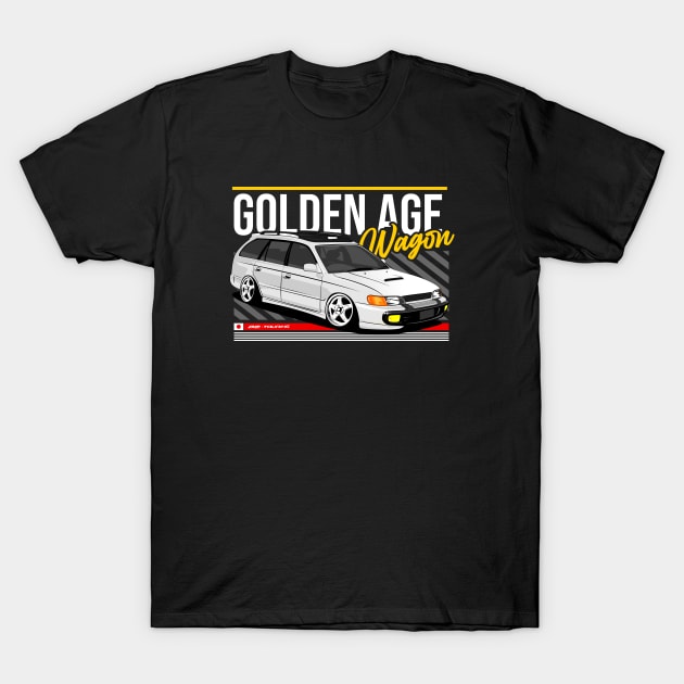 Toyota Corolla AE 101 Wagon BZ Touring JDM Legend T-Shirt by ninetiescustoms